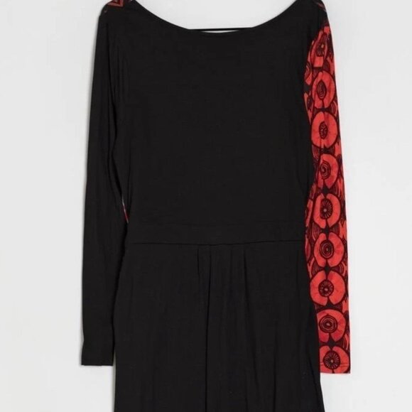 DESIGUAL MANDALA GEOMETRIC WOMEN'S DRESS SZ XS (US 2) BOHO CHIC - Picture 2 of 8